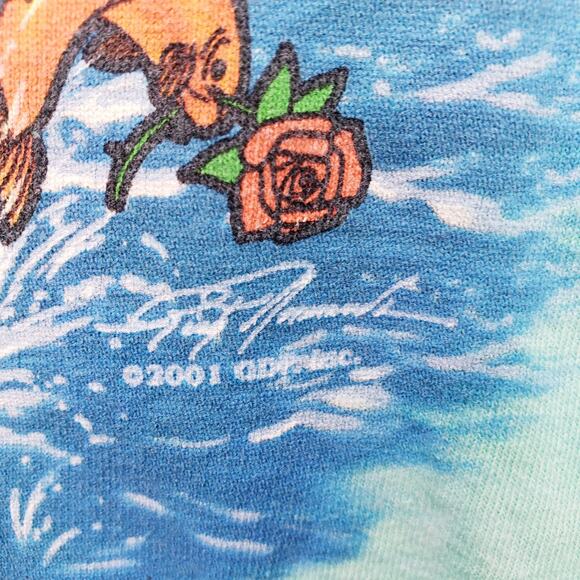 Vintage 2001 LIQUID BLUE GRATEFUL DEAD "Ship of Fools" Graphic T-Shirt Size L - Picture 3 of 13